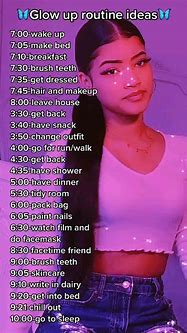 Image result for Glow Up Daily Routines