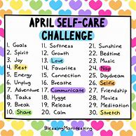 Image result for Self-Care Challenge Printable