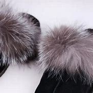 Image result for Women's Blsck Slippers with Black Fur