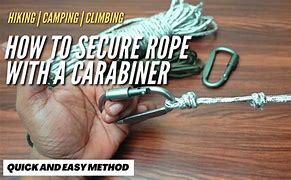 Image result for Attaching Rope to Carabiner