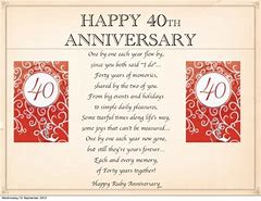 Image result for Celebrating 40th Anniversary to Husband