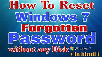 Image result for I Forget Password On My Windows 7