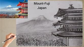 Image result for How to Draw Mount Fuji
