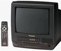 Image result for Panasonic VHS DVD Black CRT TV
