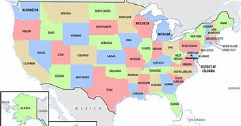 Image result for United States Map Labeled