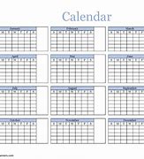 Image result for Free Printable Yearly Calendar