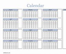 Image result for Printable Annual Calendar One Page