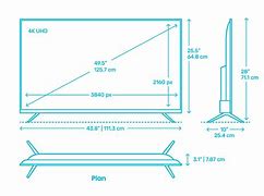 Image result for 50 Inch TV Dimensions in mm