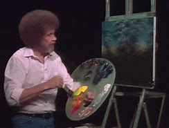 Image result for Drawing of Bob Ross
