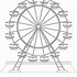 Image result for Ferris Wheel Black and White