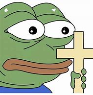 Image result for Frogman Meme Holding Cross
