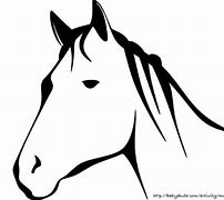 Image result for Black White Horse Head Drawings