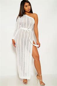 Image result for White Crochet Maxi Dress