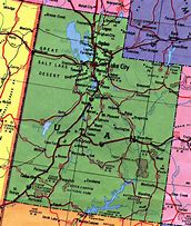 Image result for Utah State Map Cities and Roads