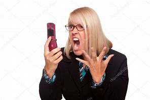Image result for Angry Lady On Phone
