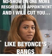 Image result for Beyoncé Bangs Meme