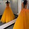 Image result for Orange Prom Dress