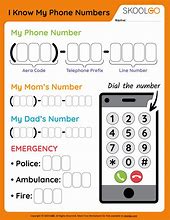 Image result for I Know My Phone Number Printable