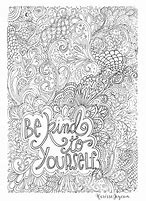 Image result for Be Kind Adult Coloring Pages