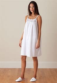 Image result for Women's White Cotton Nightgowns