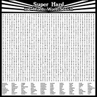 Image result for Difficult Word Search Printable