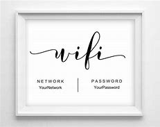 Image result for Wi-Fi Password Sign Template