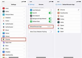 Image result for Default Browser for an iPhone