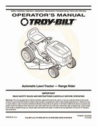 Image result for Troy-Bilt Owner's Manual