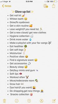 Image result for 5 Day Glow Up List