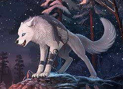 Image result for Black Anime Wolf Animal