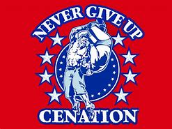 Image result for Never Give Up Sticker John Cena