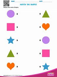 Image result for Shape Matching Activities
