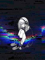 Image result for Glitch Anime Girl