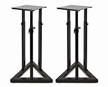 Image result for Adjustable Speaker Stands That Fit Behide Lounge or Small Gaps