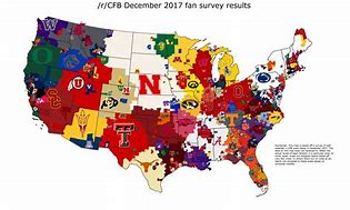 Image result for College Fans Map