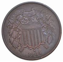 Image result for 1864 USA 2 Cent Coin
