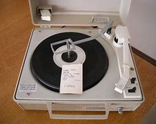 Image result for Vintage GE Portable Record Player