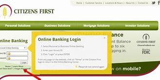 Image result for Citizens First Bank The Villages Login Page