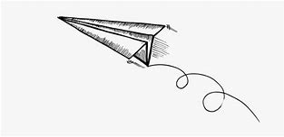 Image result for Paper Airplane Sketch