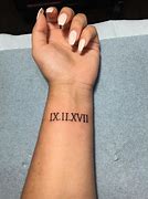 Image result for Roman Numeral 17 Tattoo