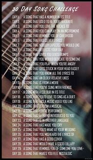 Image result for 30-Day Music Challenge