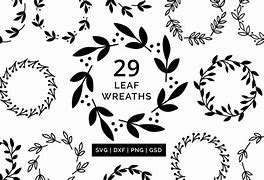 Image result for Leaf Wreath Clip Art SVG Silhouette