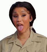 Image result for Cardi B Tongue Out