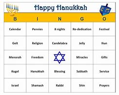 Image result for Hanukkah Bingo