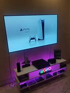 Image result for Gaming Setup with TV and PlayStation and PC