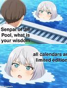 Image result for Senpai of the Pool Meme