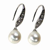 Image result for Sterling Silver Pearl Drop Earrings