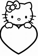 Image result for Hello Kitty Valentine Coloring