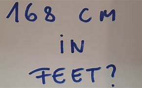 Image result for 168 Cm in Feet