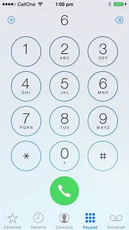 Image result for iPhone Dialing Screen